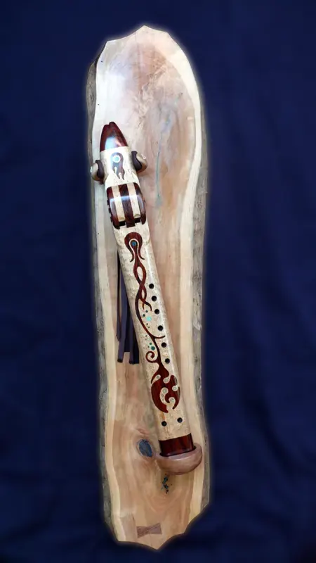 Collector's Edition - Bird's Eye Maple and Cocobolo Drone Flute — product photo
