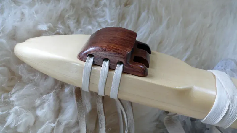 7 Hole Alaskan Yellow Cedar Drone Flute in the Key of Low D — product photo