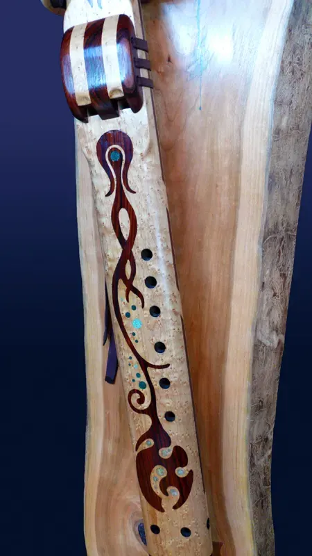 Collector's Edition - Bird's Eye Maple and Cocobolo Drone Flute — product photo