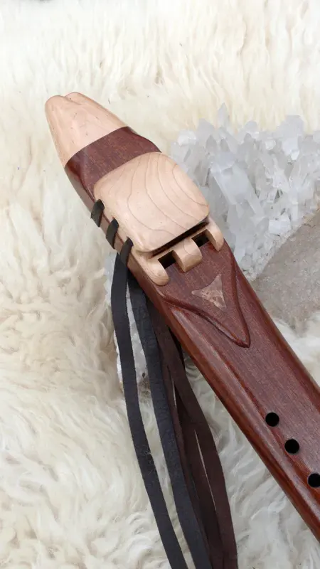Native American Style Drone Flute 7 Hole Key of F# — product photo
