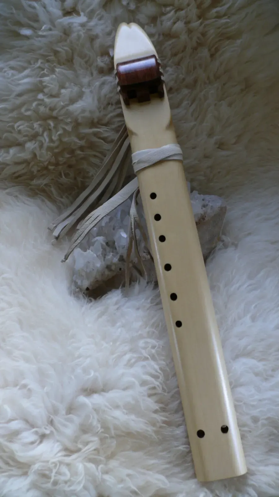 7 Hole Alaskan Yellow Cedar Drone Flute in the Key of Low D — product photo