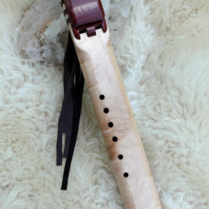 7 Hole Drone Flute in the Key of G of Maple and Padauk woods