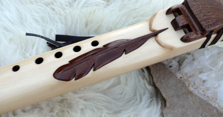 Native American Style 7 Hole Drone Flute Key of G